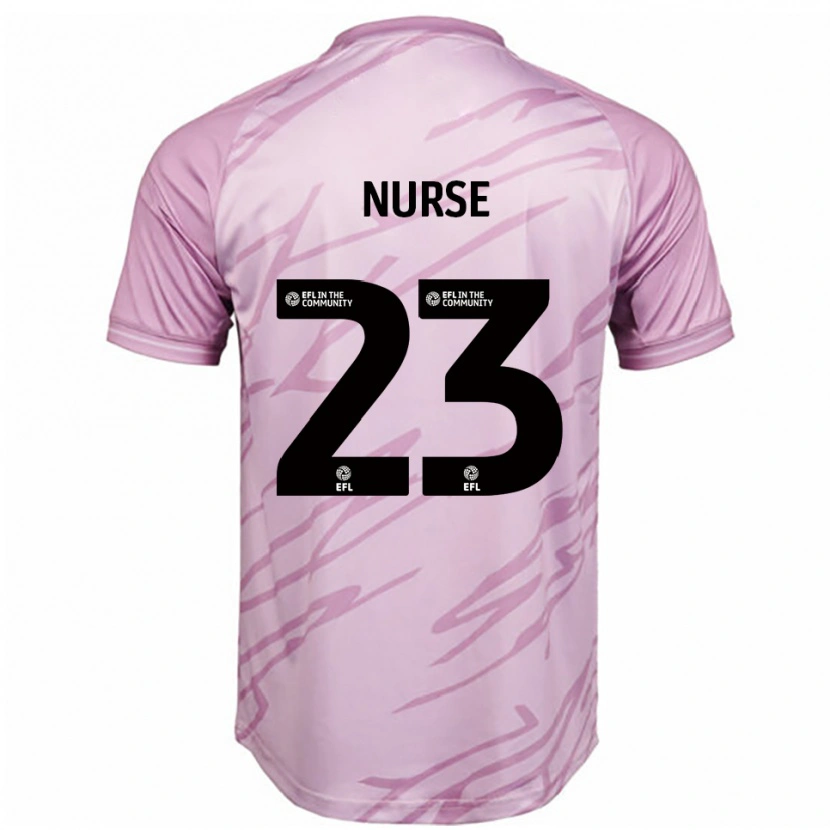 Danxen Dětské George Nurse #23 Růžová Černá Daleko Hráčské Dresy 2025/26 Dres
