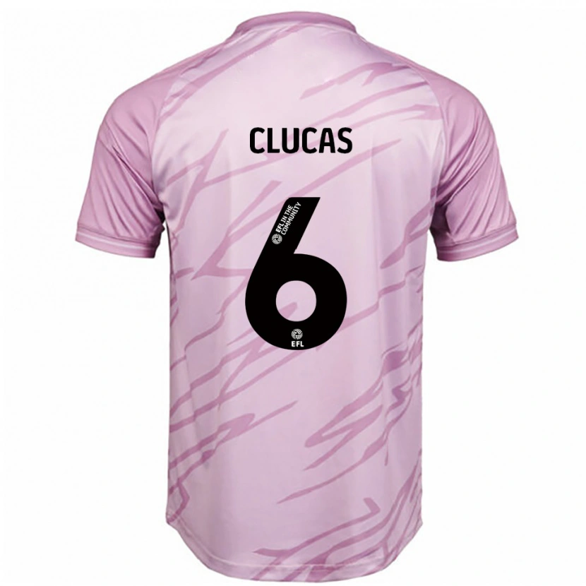 Danxen Dětské Sam Clucas #6 Růžová Černá Daleko Hráčské Dresy 2025/26 Dres