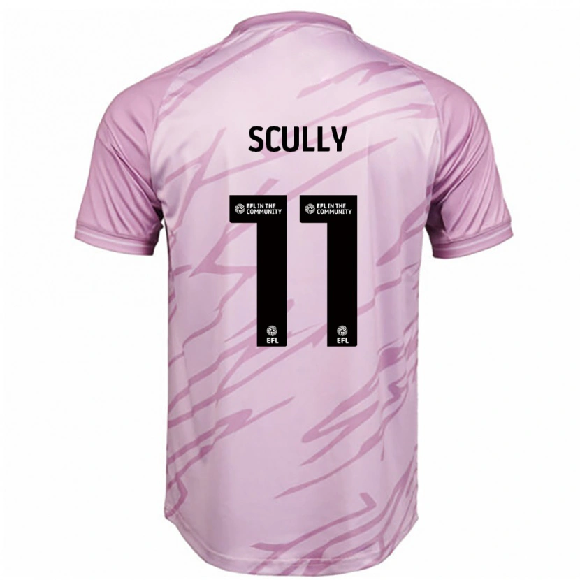 Danxen Dětské Anthony Scully #11 Růžová Černá Daleko Hráčské Dresy 2025/26 Dres