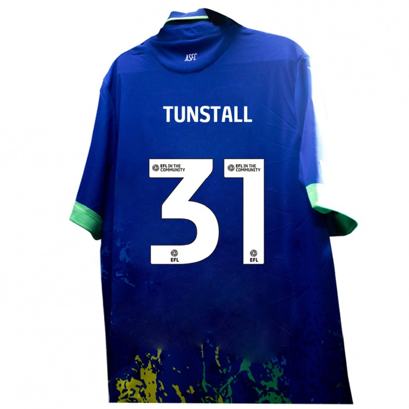 Danxen Dětské Finlay Tunstall #31 Modrá Žlutá Daleko Hráčské Dresy 2025/26 Dres