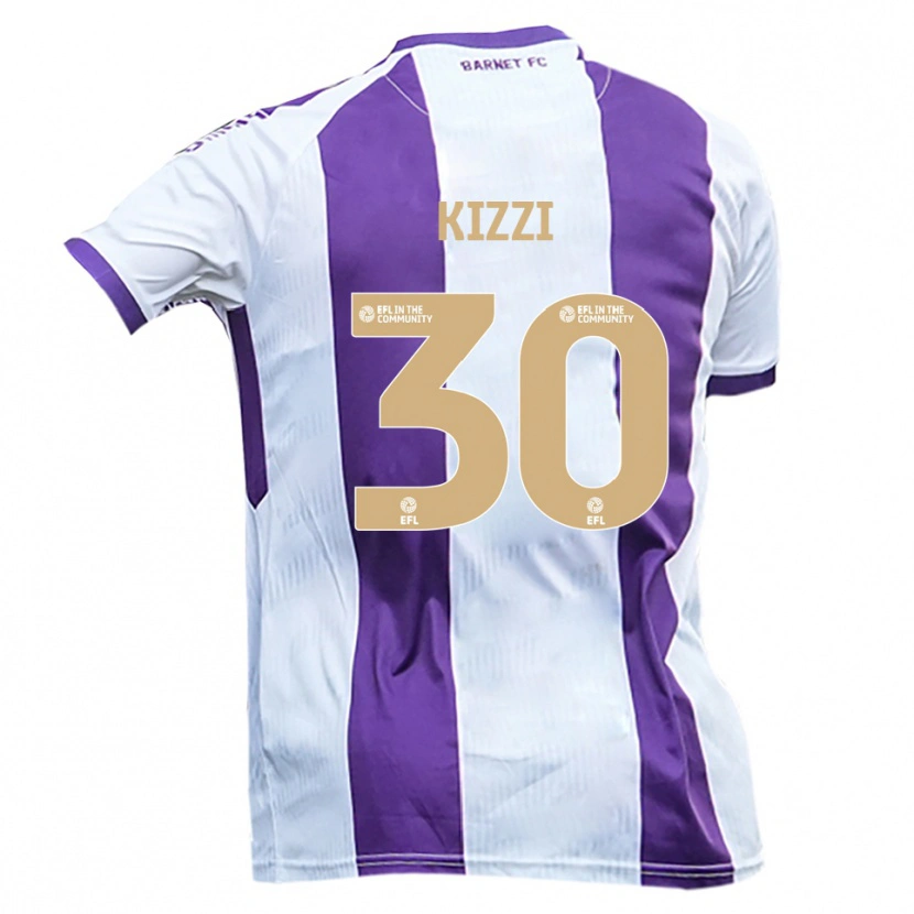 Danxen Dětské Joe Kizzi #30 Bílá Fialová Daleko Hráčské Dresy 2025/26 Dres