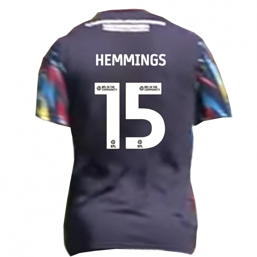 Danxen Dětské Kane Hemmings #15 Námořnická Žlutá Červená Daleko Hráčské Dresy 2025/26 Dres