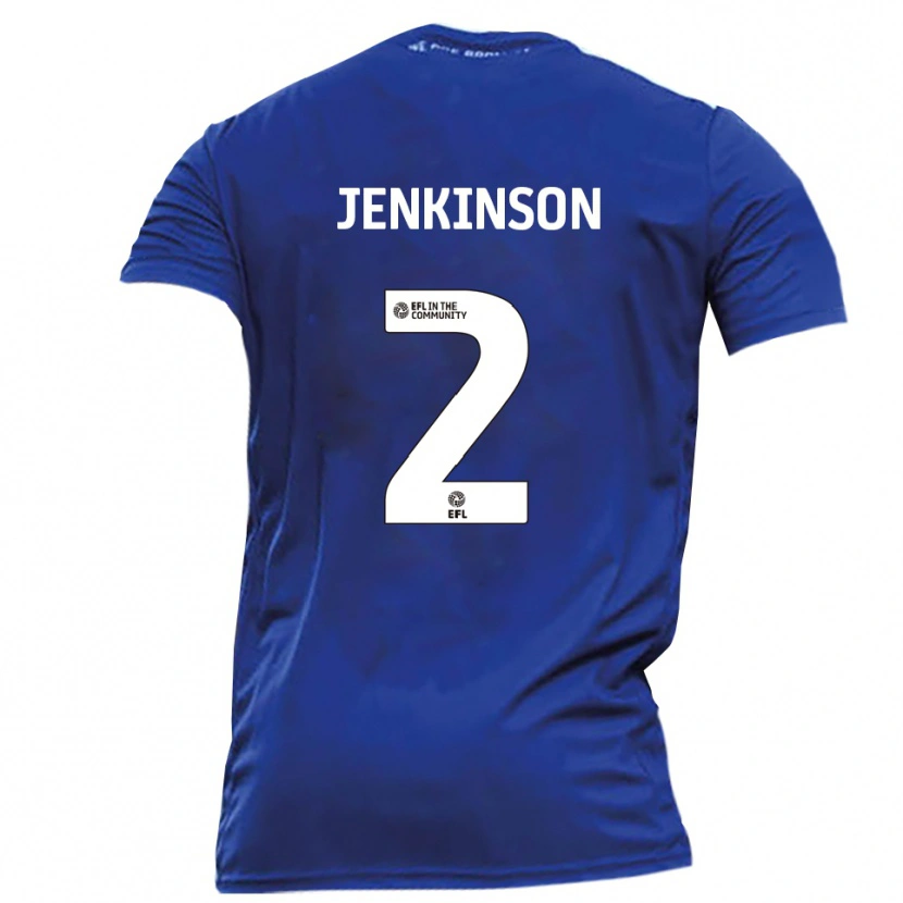 Danxen Dětské Carl Jenkinson #2 Modrá Bílá Daleko Hráčské Dresy 2025/26 Dres