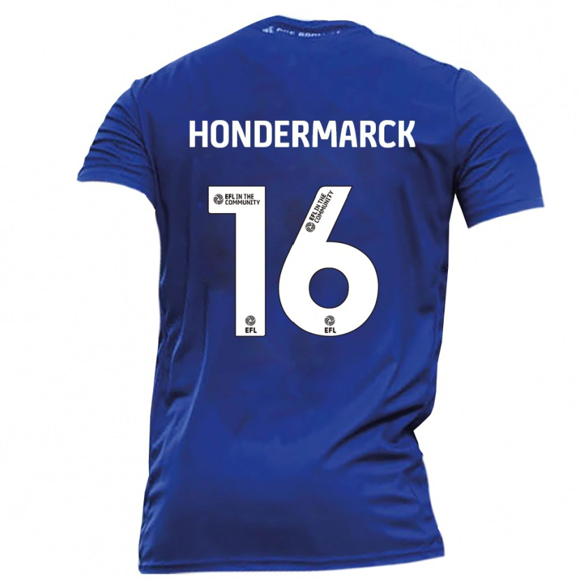 Danxen Dětské William Hondermarck #16 Modrá Bílá Daleko Hráčské Dresy 2025/26 Dres