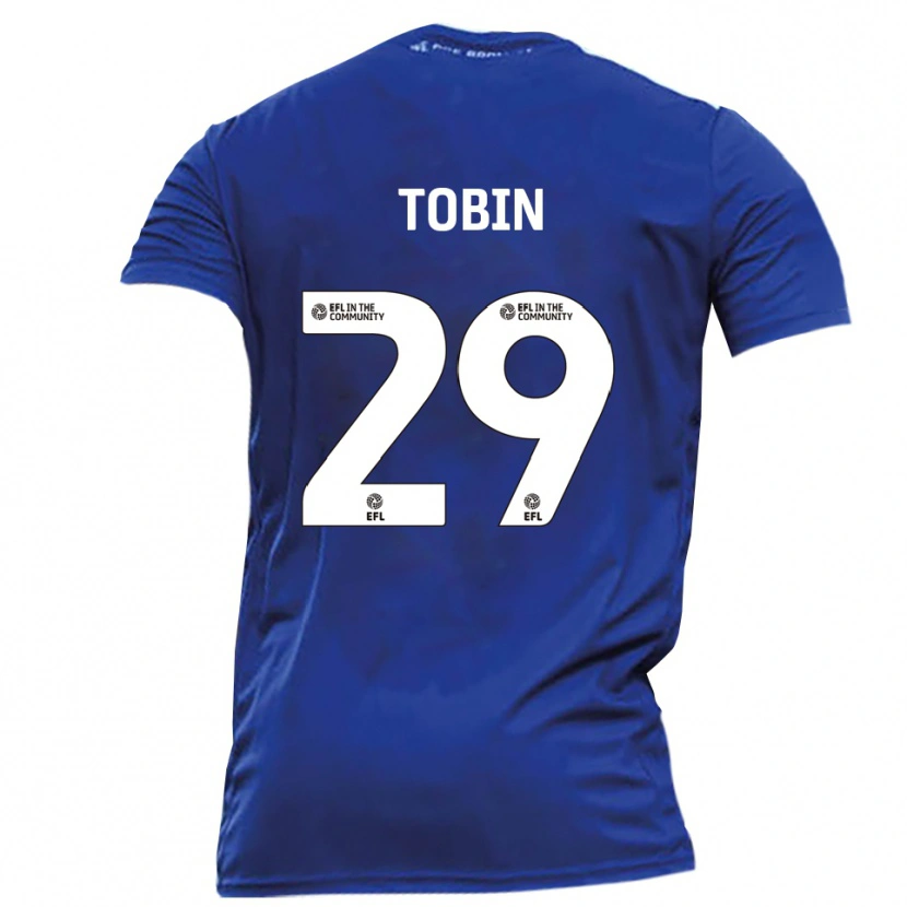 Danxen Dětské Josh Tobin #29 Modrá Bílá Daleko Hráčské Dresy 2025/26 Dres