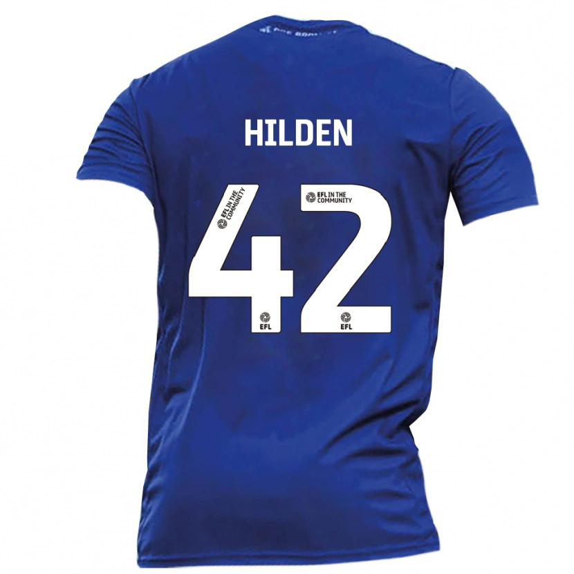 Danxen Dětské Alfie Hilden #42 Modrá Bílá Daleko Hráčské Dresy 2025/26 Dres