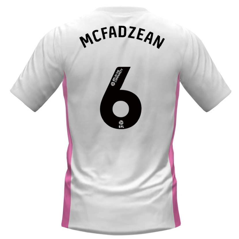 Danxen Dětské Kyle Mcfadzean #6 Bílá Červená Daleko Hráčské Dresy 2025/26 Dres
