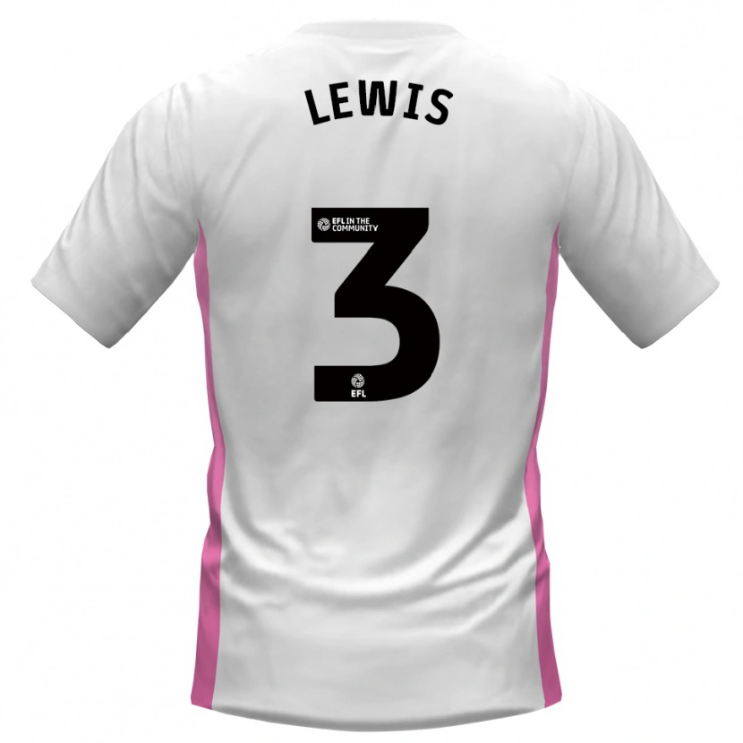 Danxen Dětské Adam Lewis #3 Bílá Červená Daleko Hráčské Dresy 2025/26 Dres