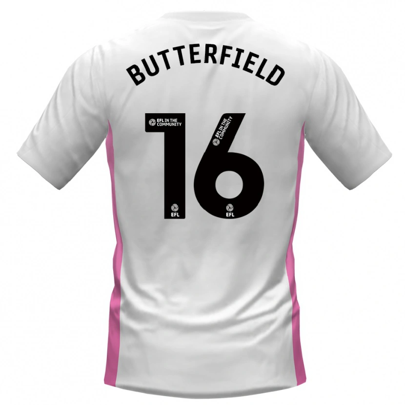Danxen Dětské Luke Butterfield #16 Bílá Červená Daleko Hráčské Dresy 2025/26 Dres