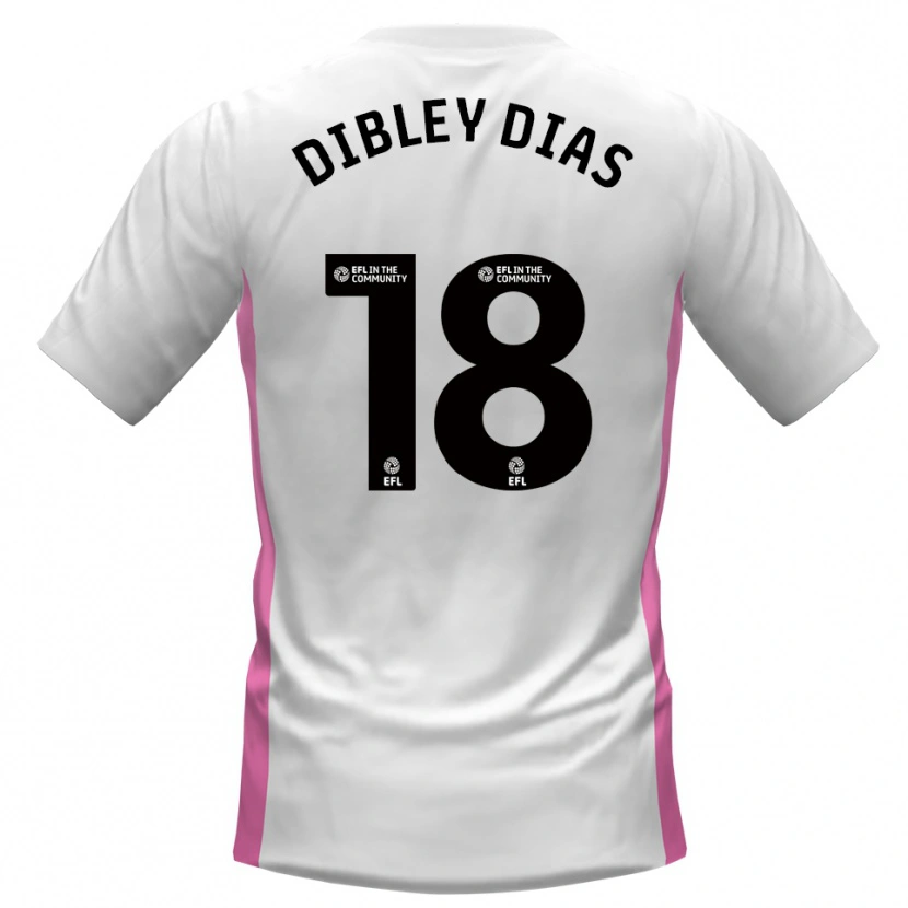 Danxen Dětské Matt Dibley-Dias #18 Bílá Červená Daleko Hráčské Dresy 2025/26 Dres