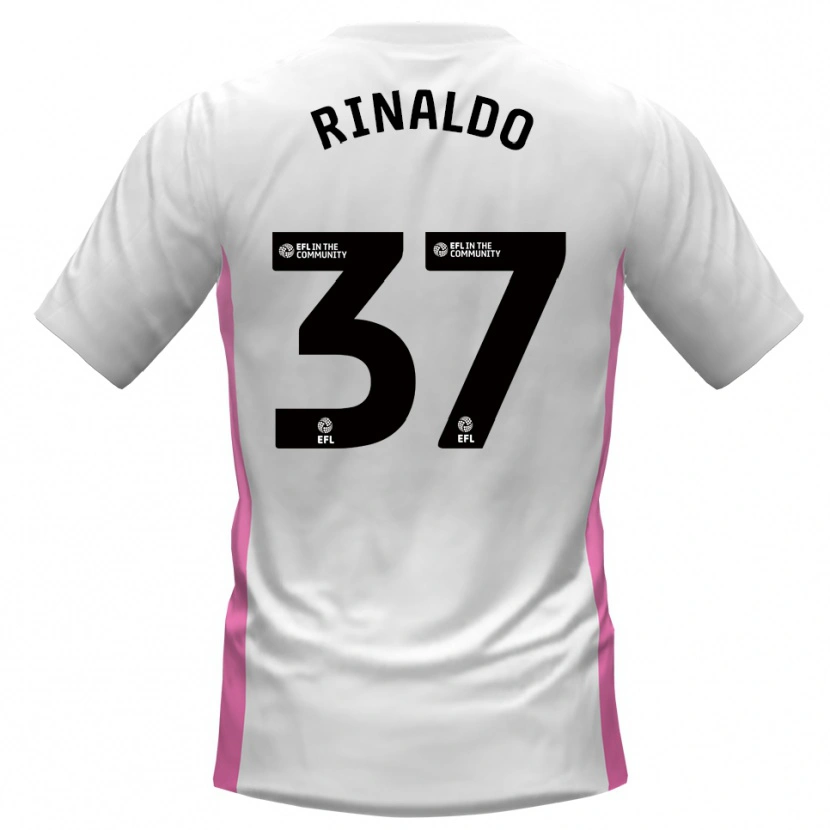 Danxen Dětské Ashton Rinaldo #37 Bílá Červená Daleko Hráčské Dresy 2025/26 Dres