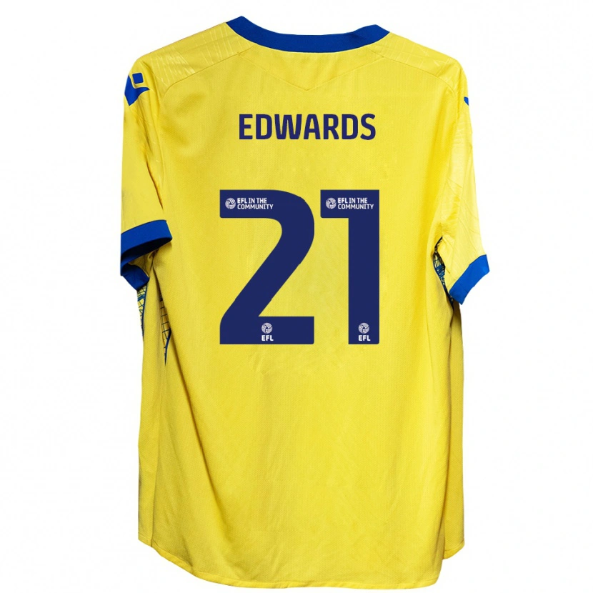 Danxen Dětské Owura Edwards #21 Žlutá Modrá Daleko Hráčské Dresy 2025/26 Dres