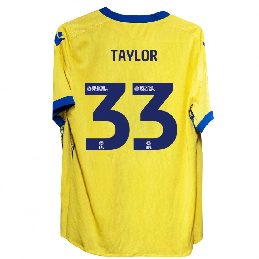 Danxen Dětské Lyle Taylor #33 Žlutá Modrá Daleko Hráčské Dresy 2025/26 Dres