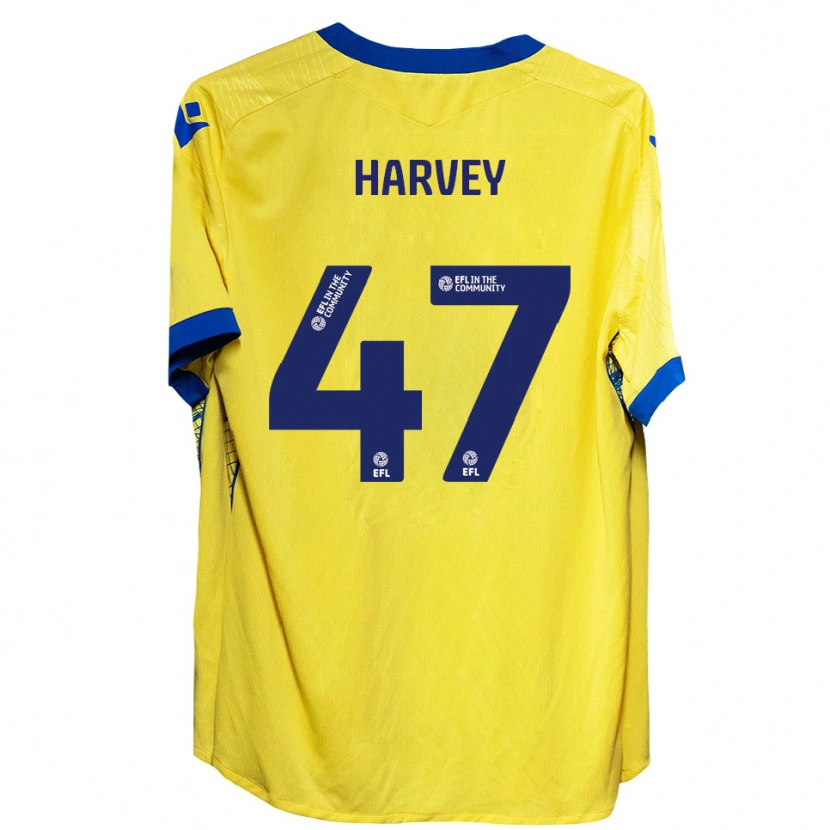 Danxen Dětské Ronnie Harvey #47 Žlutá Modrá Daleko Hráčské Dresy 2025/26 Dres