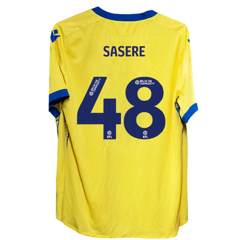 Danxen Dětské James Sasere #48 Žlutá Modrá Daleko Hráčské Dresy 2025/26 Dres