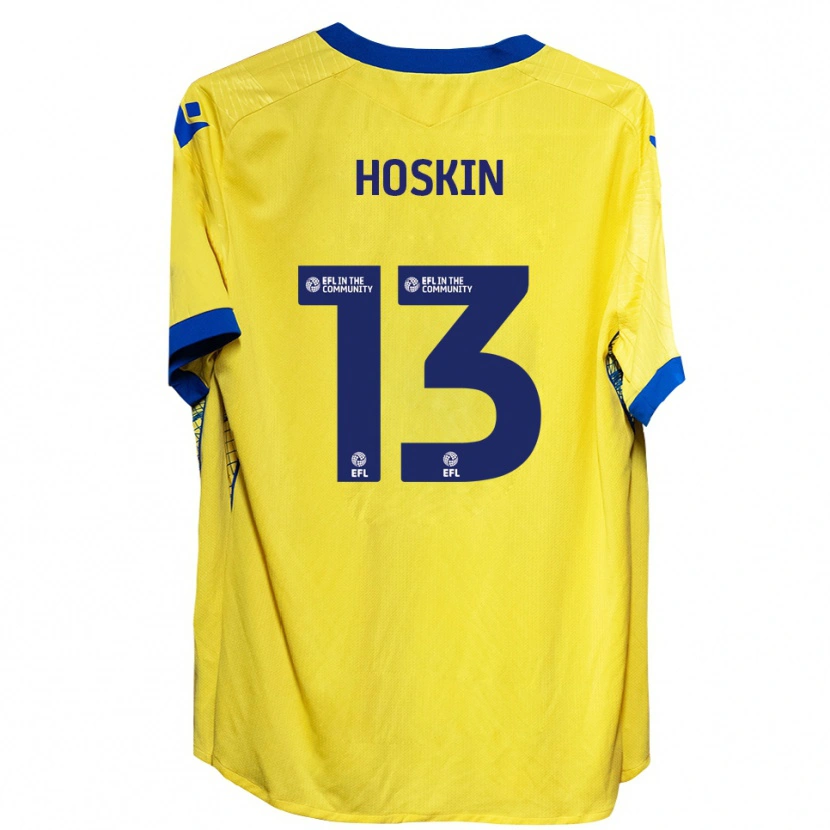 Danxen Dětské Owen Hoskin #13 Žlutá Modrá Daleko Hráčské Dresy 2025/26 Dres
