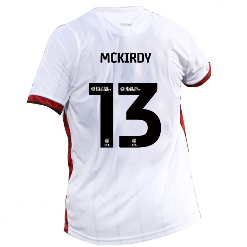 Danxen Dětské Harry Mckirdy #13 Bílá Červená Černá Daleko Hráčské Dresy 2025/26 Dres