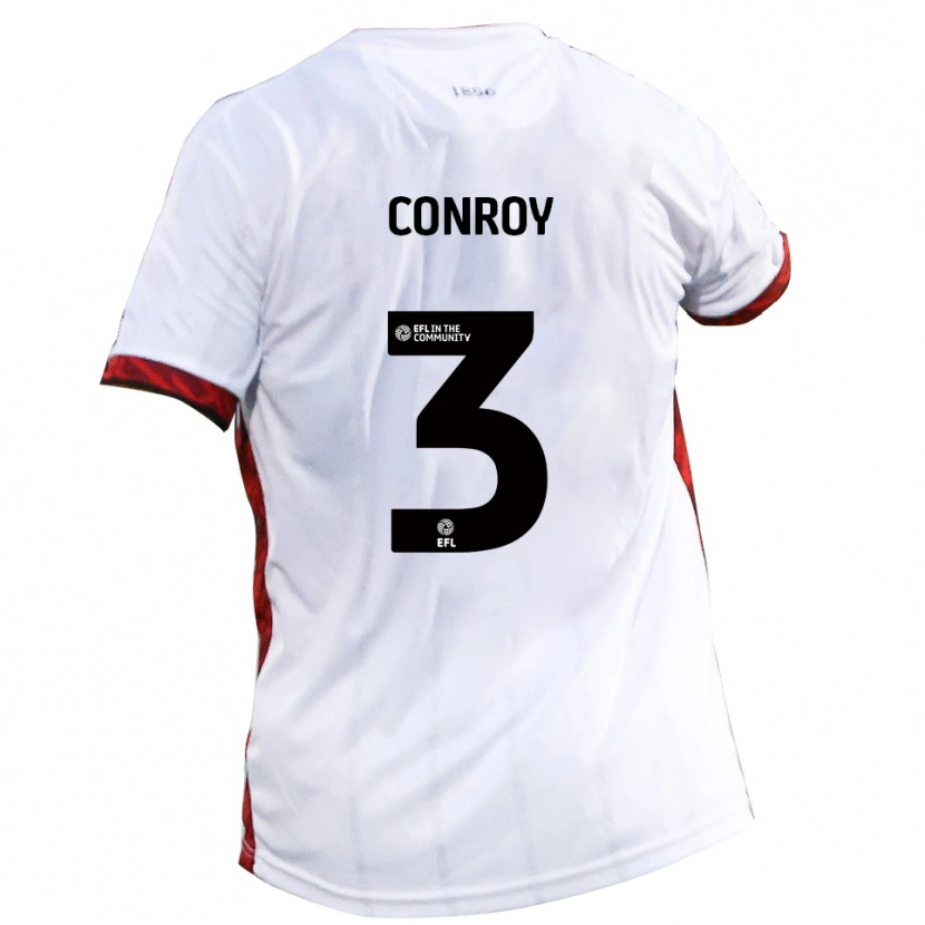 Danxen Dětské Dion Conroy #3 Bílá Červená Černá Daleko Hráčské Dresy 2025/26 Dres
