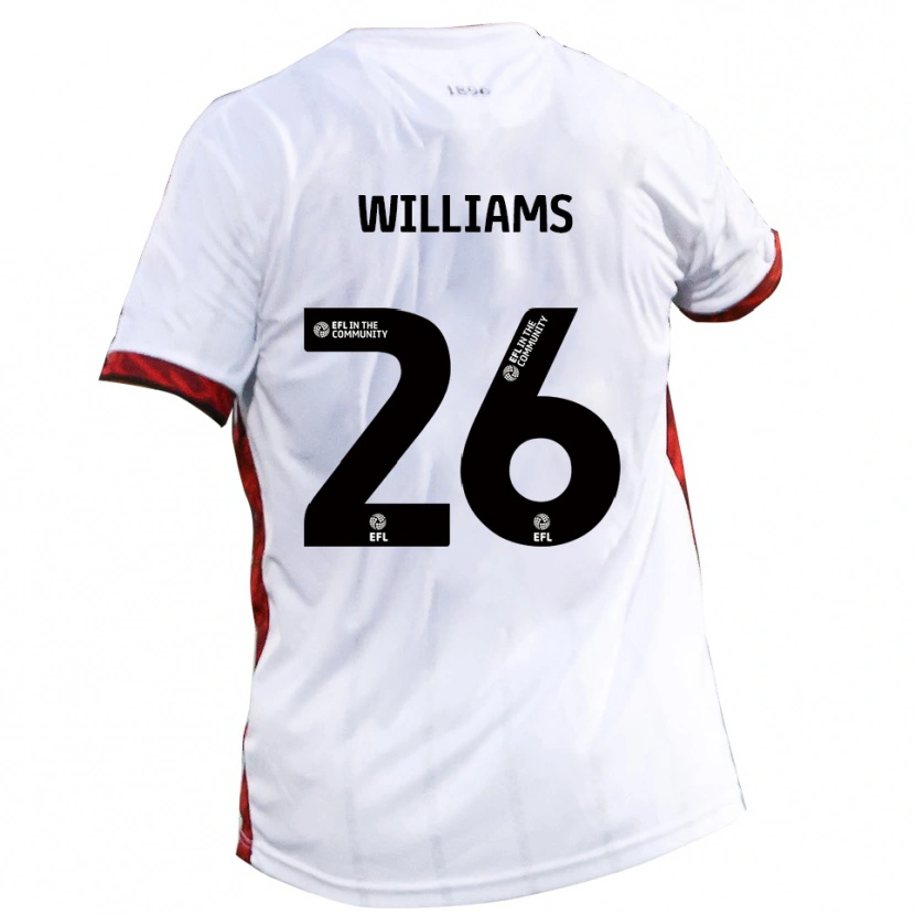 Danxen Dětské Jay Williams #26 Bílá Červená Černá Daleko Hráčské Dresy 2025/26 Dres
