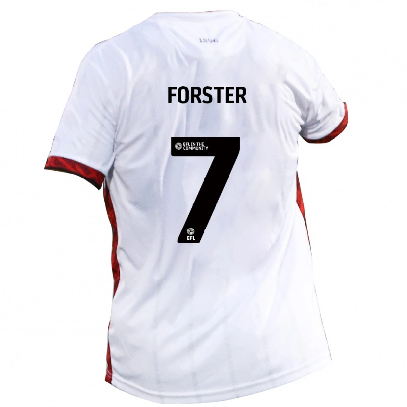 Danxen Dětské Harry Forster #7 Bílá Červená Černá Daleko Hráčské Dresy 2025/26 Dres