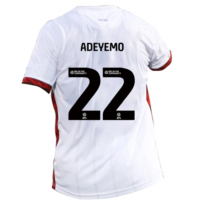 Danxen Dětské Ade Adeyemo #22 Bílá Červená Černá Daleko Hráčské Dresy 2025/26 Dres