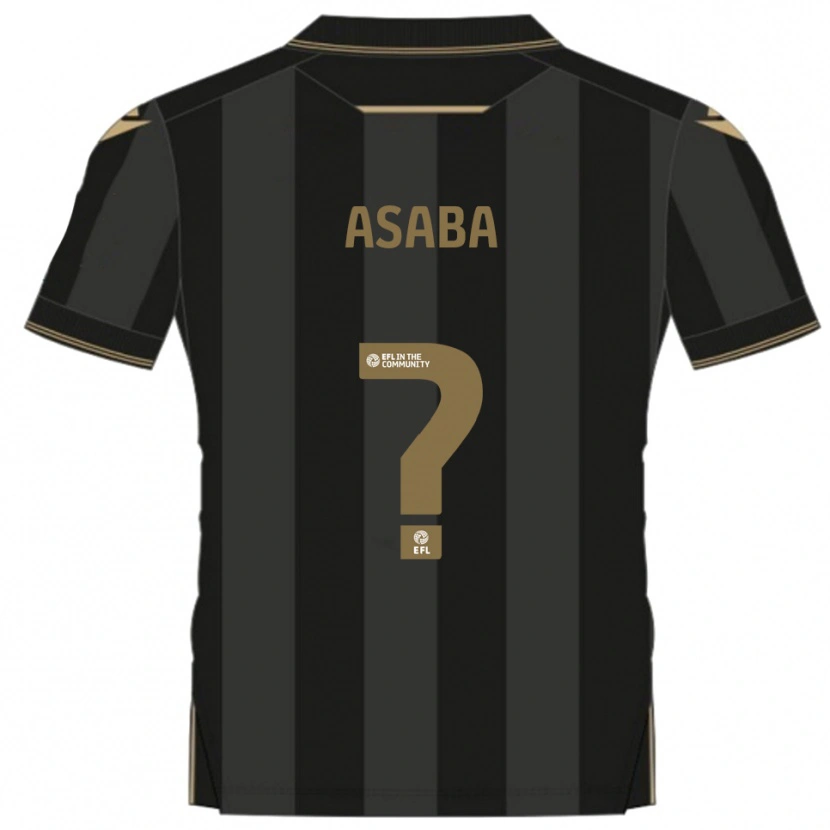 Danxen Dětské Alexander Asaba #0 Černá Zlatá Daleko Hráčské Dresy 2025/26 Dres