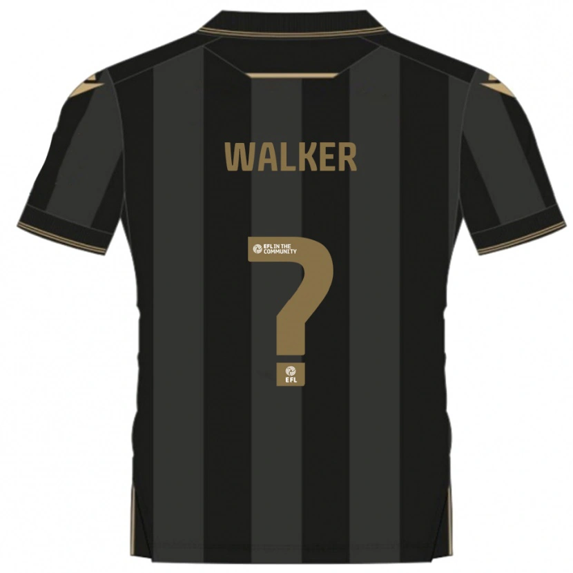 Danxen Dětské Jonah Walker #0 Černá Zlatá Daleko Hráčské Dresy 2025/26 Dres