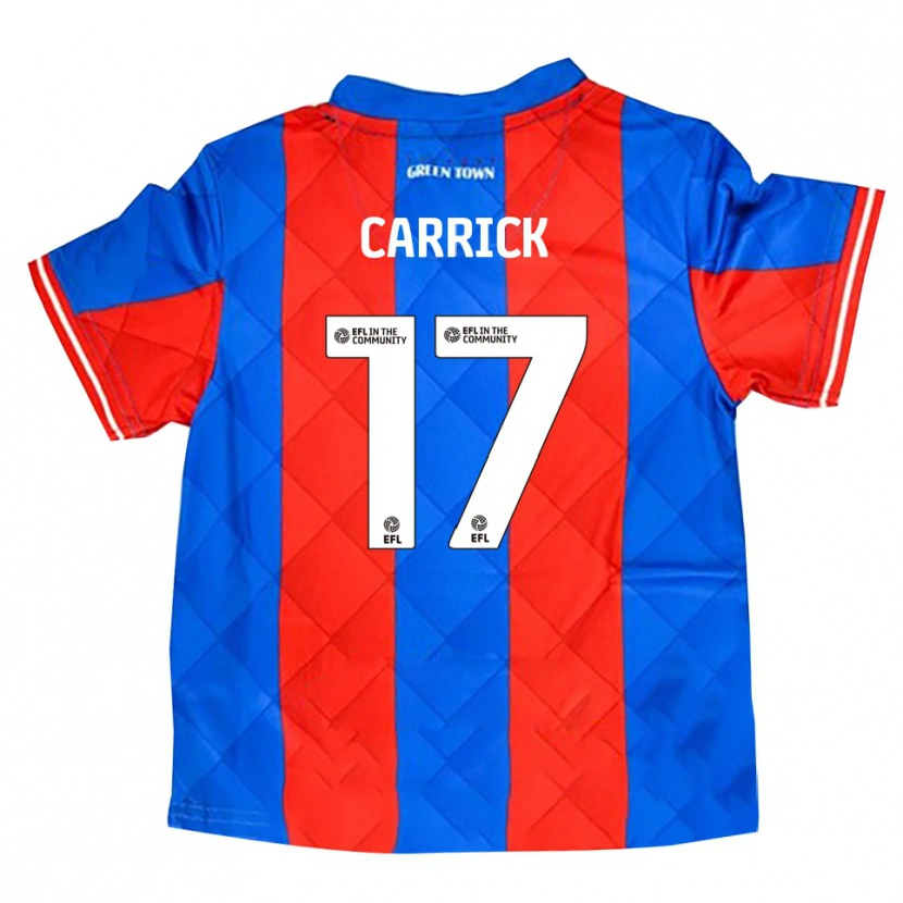 Danxen Dětské Charlie Carrick #17 Modrá Červená Bílá Daleko Hráčské Dresy 2025/26 Dres
