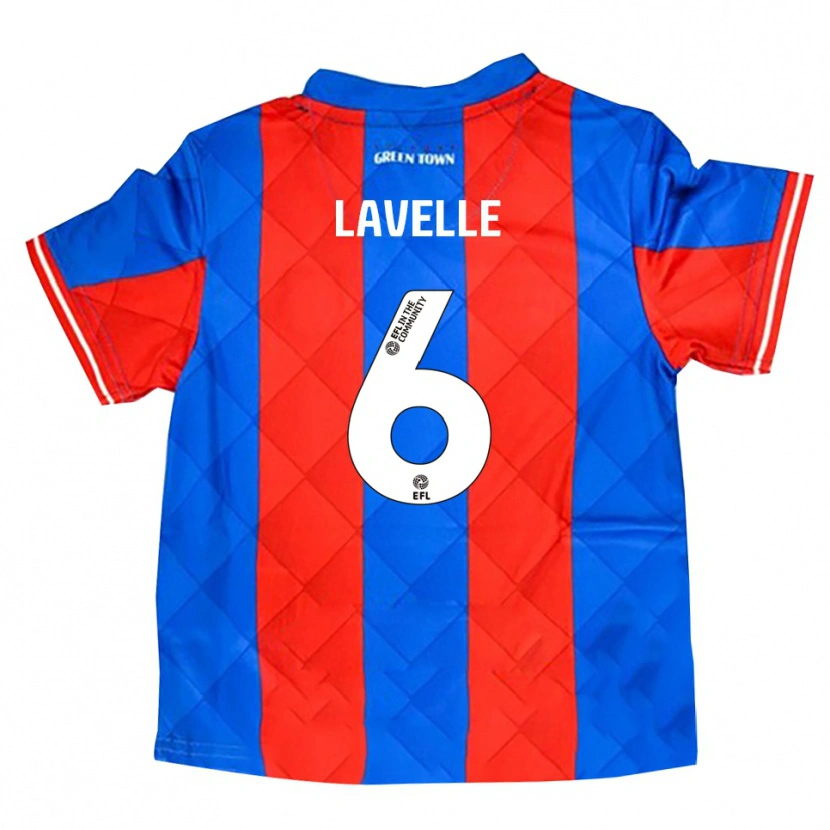 Danxen Dětské Sam Lavelle #6 Modrá Červená Bílá Daleko Hráčské Dresy 2025/26 Dres