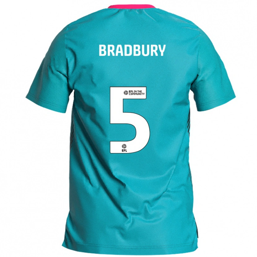 Danxen Dětské Tom Bradbury #5 Nebesky Modrá Růžová Daleko Hráčské Dresy 2025/26 Dres