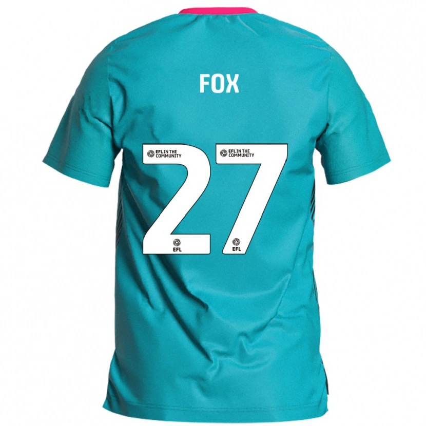 Danxen Dětské Ben Fox #27 Nebesky Modrá Růžová Daleko Hráčské Dresy 2025/26 Dres