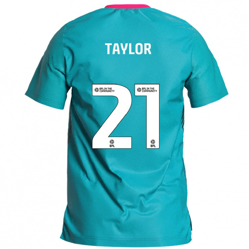 Danxen Dětské Ellis Taylor #21 Nebesky Modrá Růžová Daleko Hráčské Dresy 2025/26 Dres