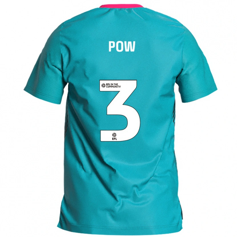 Danxen Dětské Adam Pow #3 Nebesky Modrá Růžová Daleko Hráčské Dresy 2025/26 Dres
