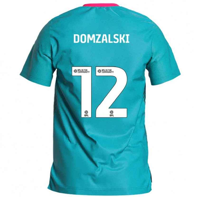 Danxen Dětské Ollie Domzalski #12 Nebesky Modrá Růžová Daleko Hráčské Dresy 2025/26 Dres