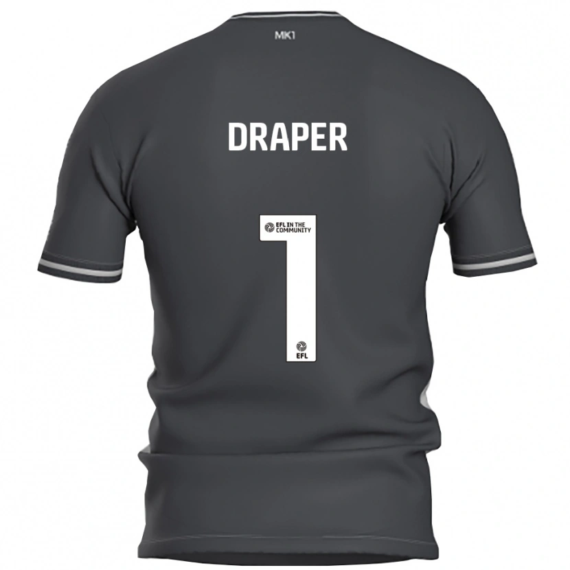 Danxen Dětské Anna Draper #1 Šedá Stříbrná Daleko Hráčské Dresy 2025/26 Dres