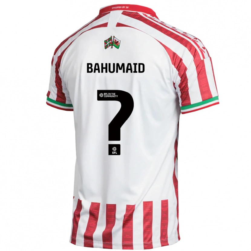 Danxen Dětské Jaden Bahumaid #0 Červená Bílá Daleko Hráčské Dresy 2025/26 Dres