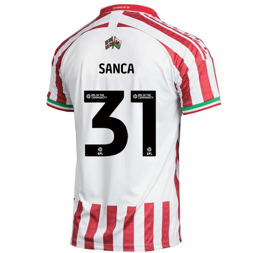 Danxen Dětské Nelson Sanca #31 Červená Bílá Daleko Hráčské Dresy 2025/26 Dres