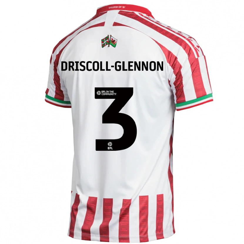 Danxen Dětské Anthony Driscoll-Glennon #3 Červená Bílá Daleko Hráčské Dresy 2025/26 Dres