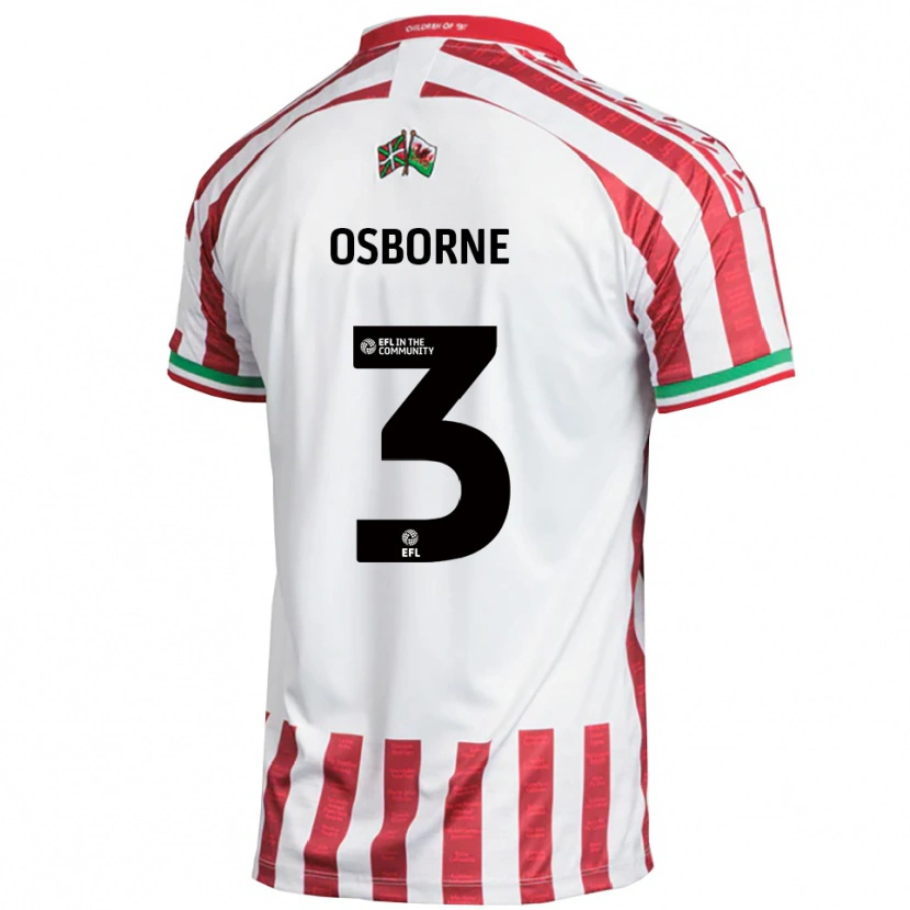 Danxen Dětské Jed Osborne #3 Červená Bílá Daleko Hráčské Dresy 2025/26 Dres