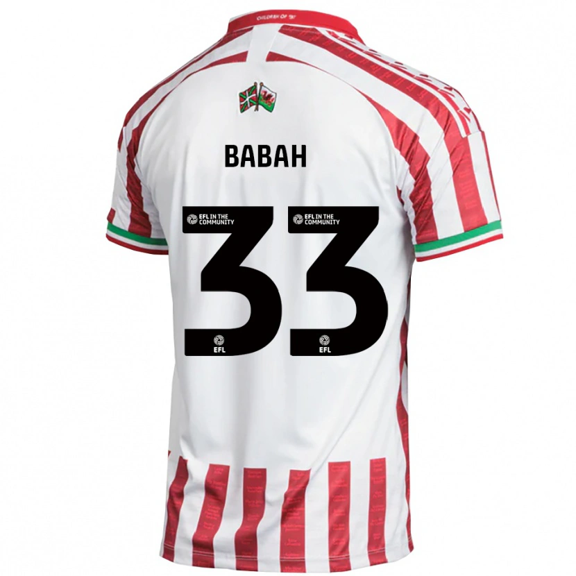 Danxen Dětské Armani Babah #33 Červená Bílá Daleko Hráčské Dresy 2025/26 Dres