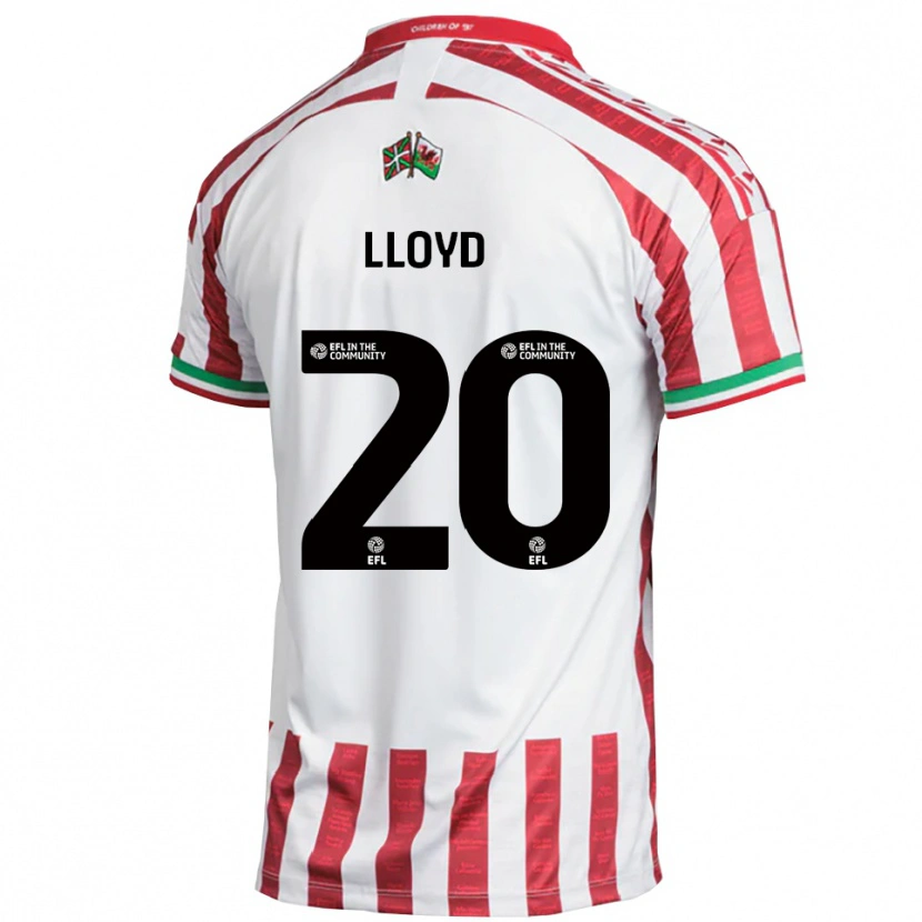 Danxen Dětské Ben Lloyd #20 Červená Bílá Daleko Hráčské Dresy 2025/26 Dres