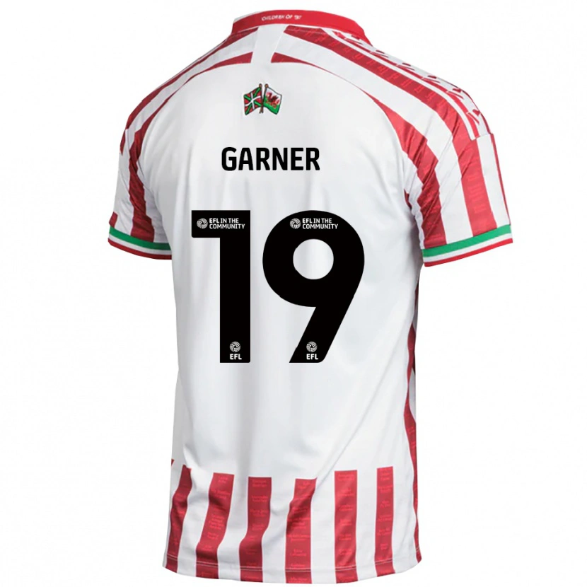 Danxen Dětské Gerard Garner #19 Červená Bílá Daleko Hráčské Dresy 2025/26 Dres