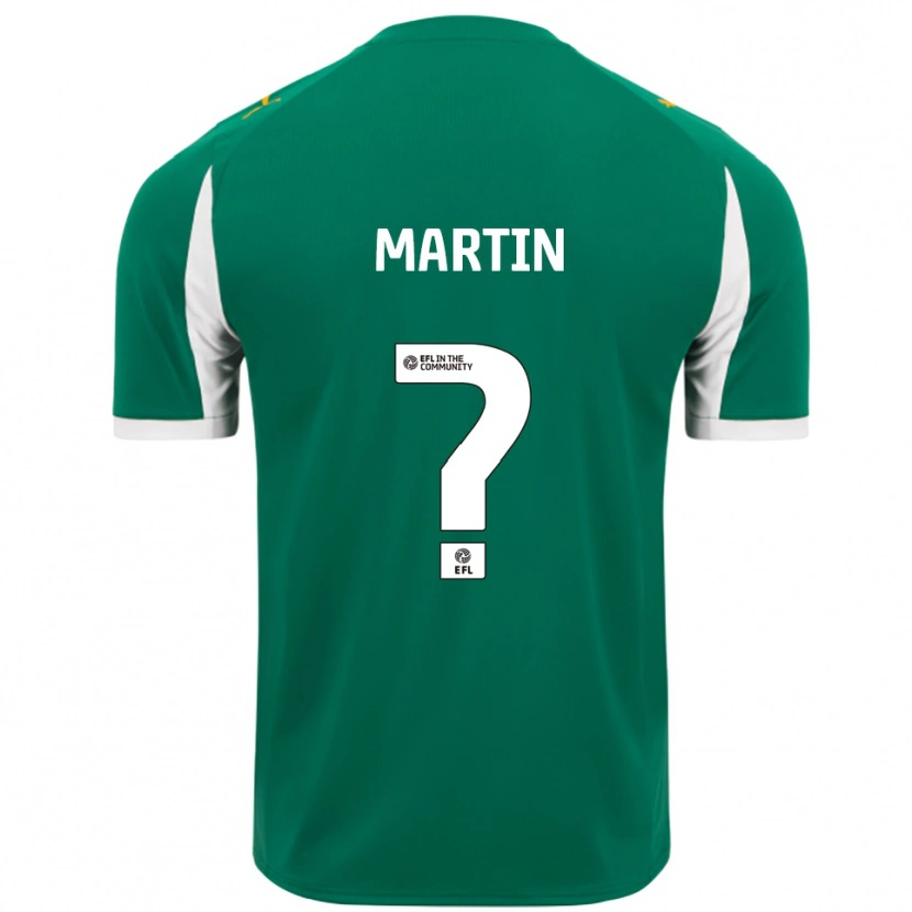 Danxen Dětské Ellis Martin #0 Zelená Bílá Daleko Hráčské Dresy 2025/26 Dres