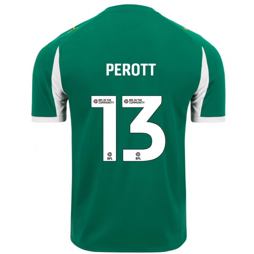 Danxen Dětské Milai Perott #13 Zelená Bílá Daleko Hráčské Dresy 2025/26 Dres