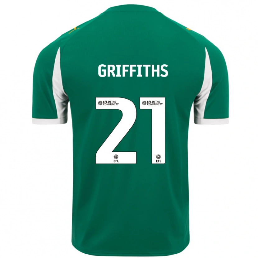 Danxen Dětské Harry Griffiths #21 Zelená Bílá Daleko Hráčské Dresy 2025/26 Dres