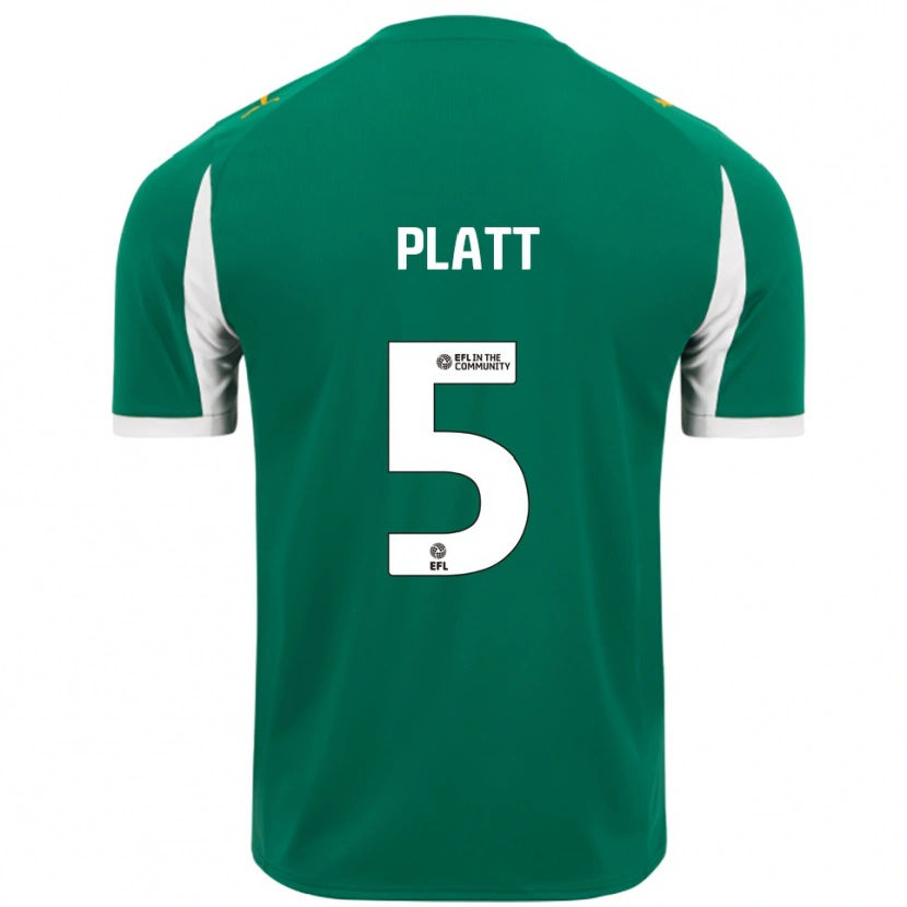 Danxen Dětské Matty Platt #5 Zelená Bílá Daleko Hráčské Dresy 2025/26 Dres