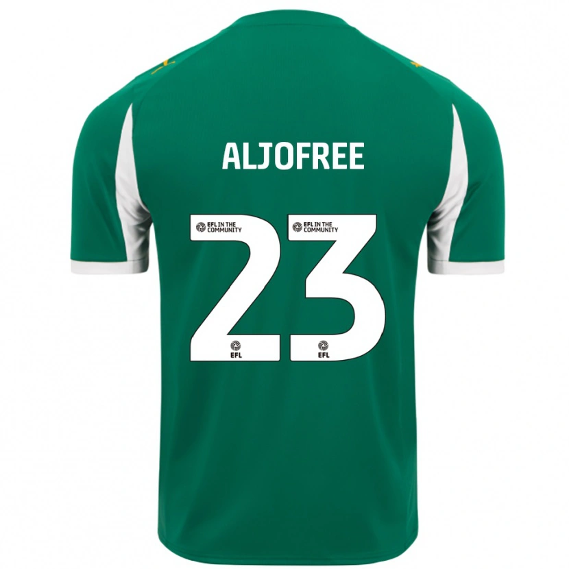 Danxen Dětské Sonny Aljofree #23 Zelená Bílá Daleko Hráčské Dresy 2025/26 Dres