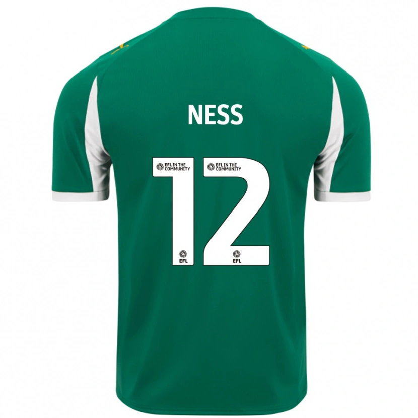 Danxen Dětské Lucas Ness #12 Zelená Bílá Daleko Hráčské Dresy 2025/26 Dres