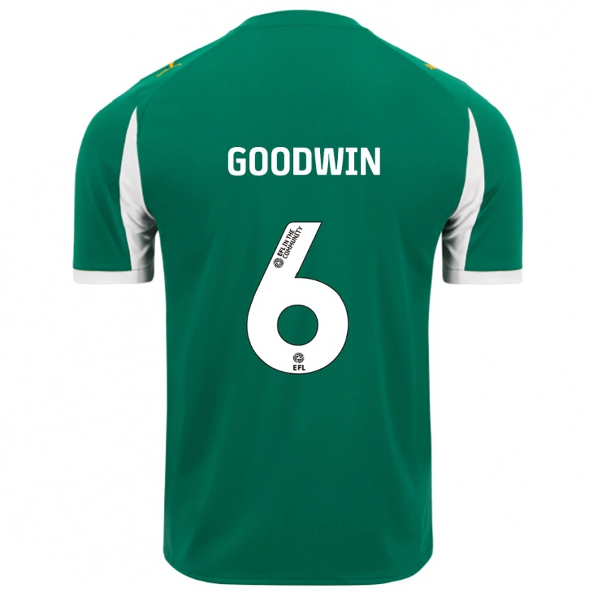 Danxen Dětské Alfie Goodwin #6 Zelená Bílá Daleko Hráčské Dresy 2025/26 Dres