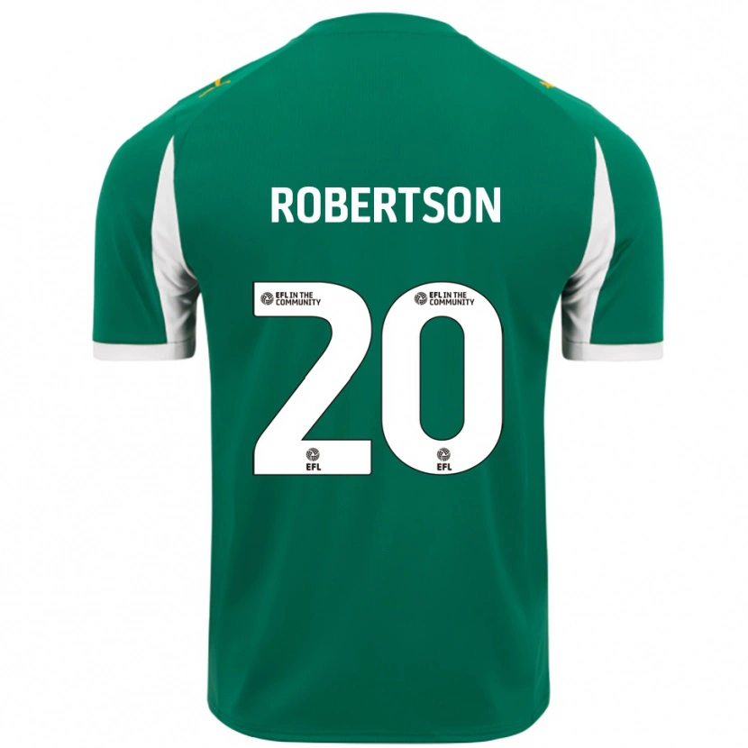 Danxen Dětské Scott Robertson #20 Zelená Bílá Daleko Hráčské Dresy 2025/26 Dres